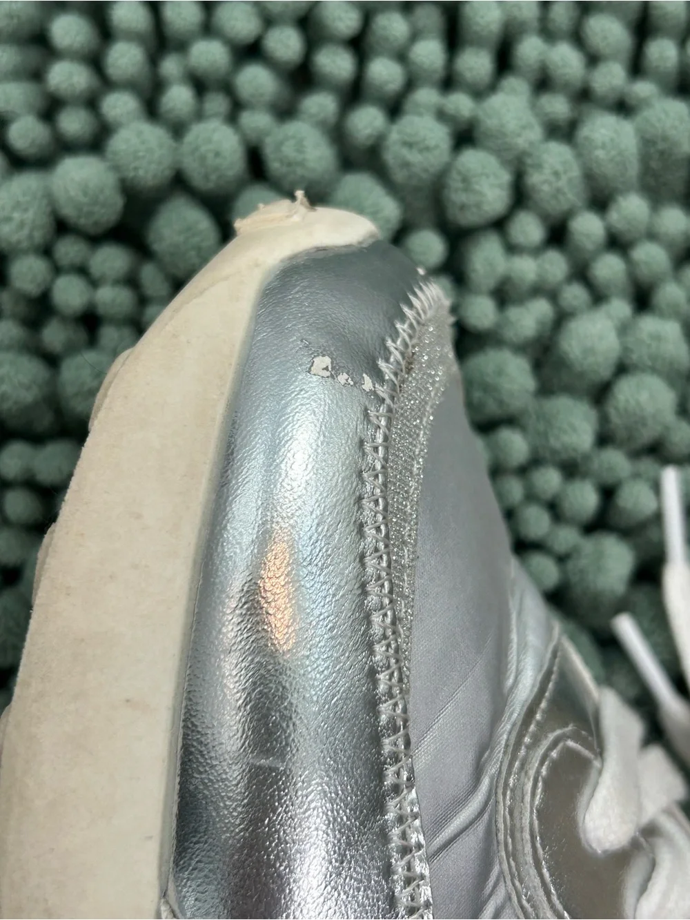 Silver Women's Casual Lace-Up Sneakers